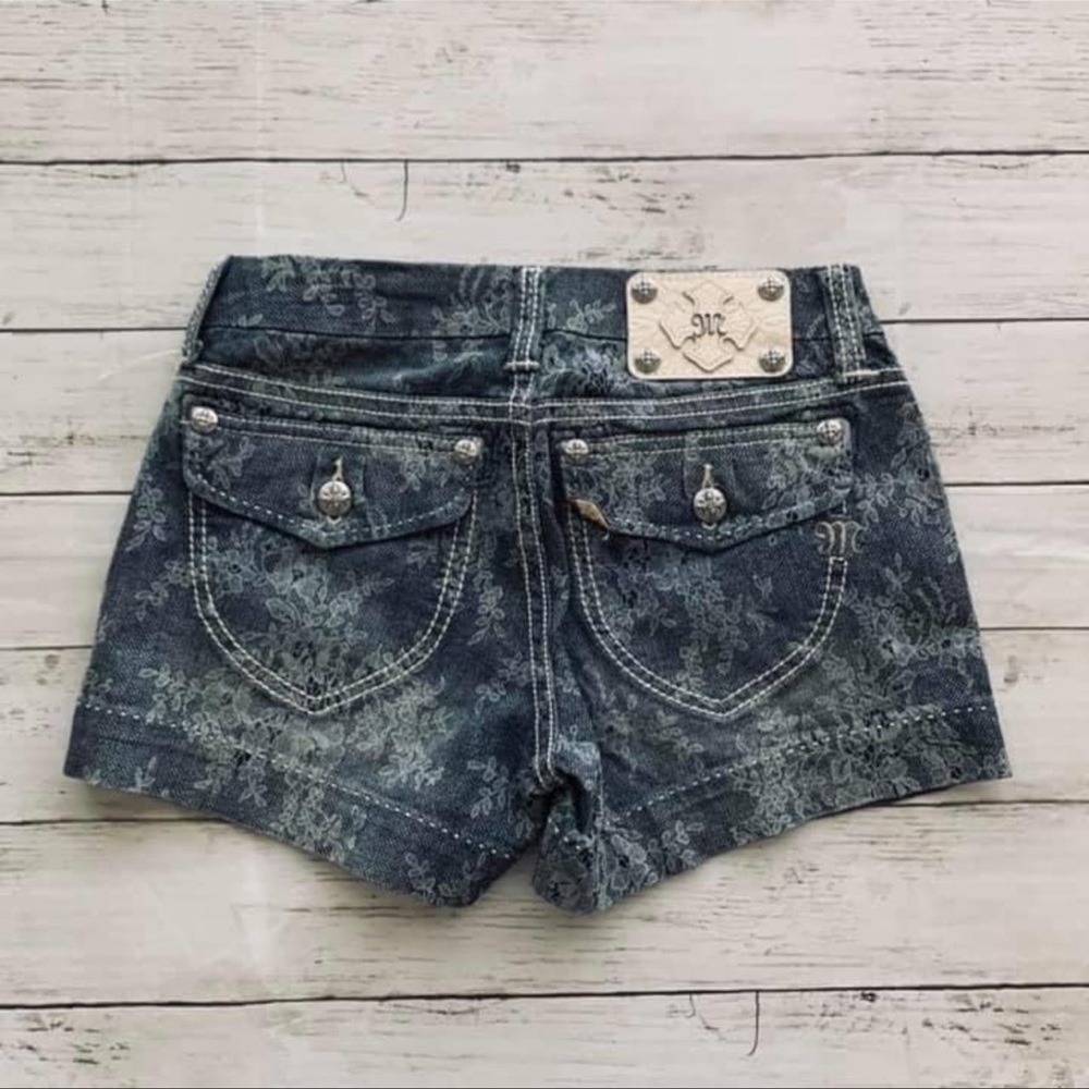 NEW Miss Me denim cuffed print shorts 2 pairs available